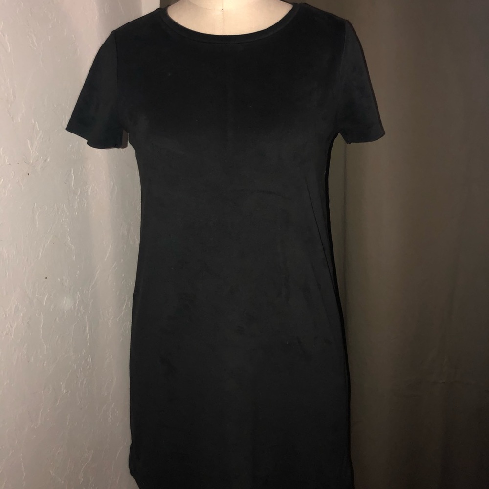 Velvet like texture dress